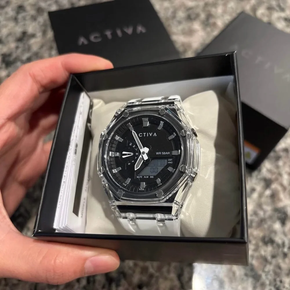 Activa X Invicta Men's Digital Watch - 44.2mm, White NWT